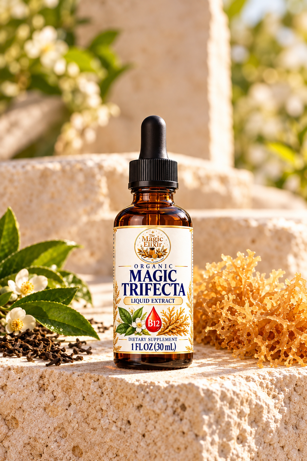 Organic Magic Trifecta Liquid Extract | Energy, Focus + Daily Wellness Support