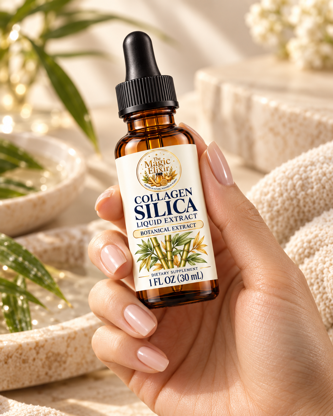 Collagen Silica Liquid Extract | Hair, Skin, Nails + Beauty Support