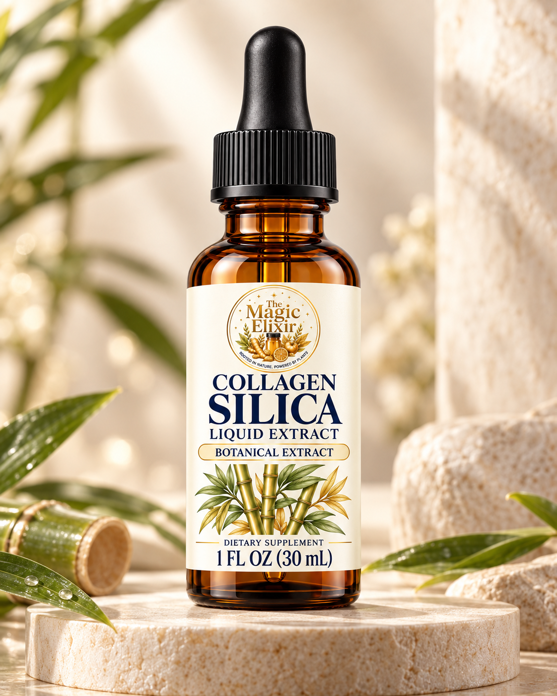 Collagen Silica Liquid Extract | Hair, Skin, Nails + Beauty Support
