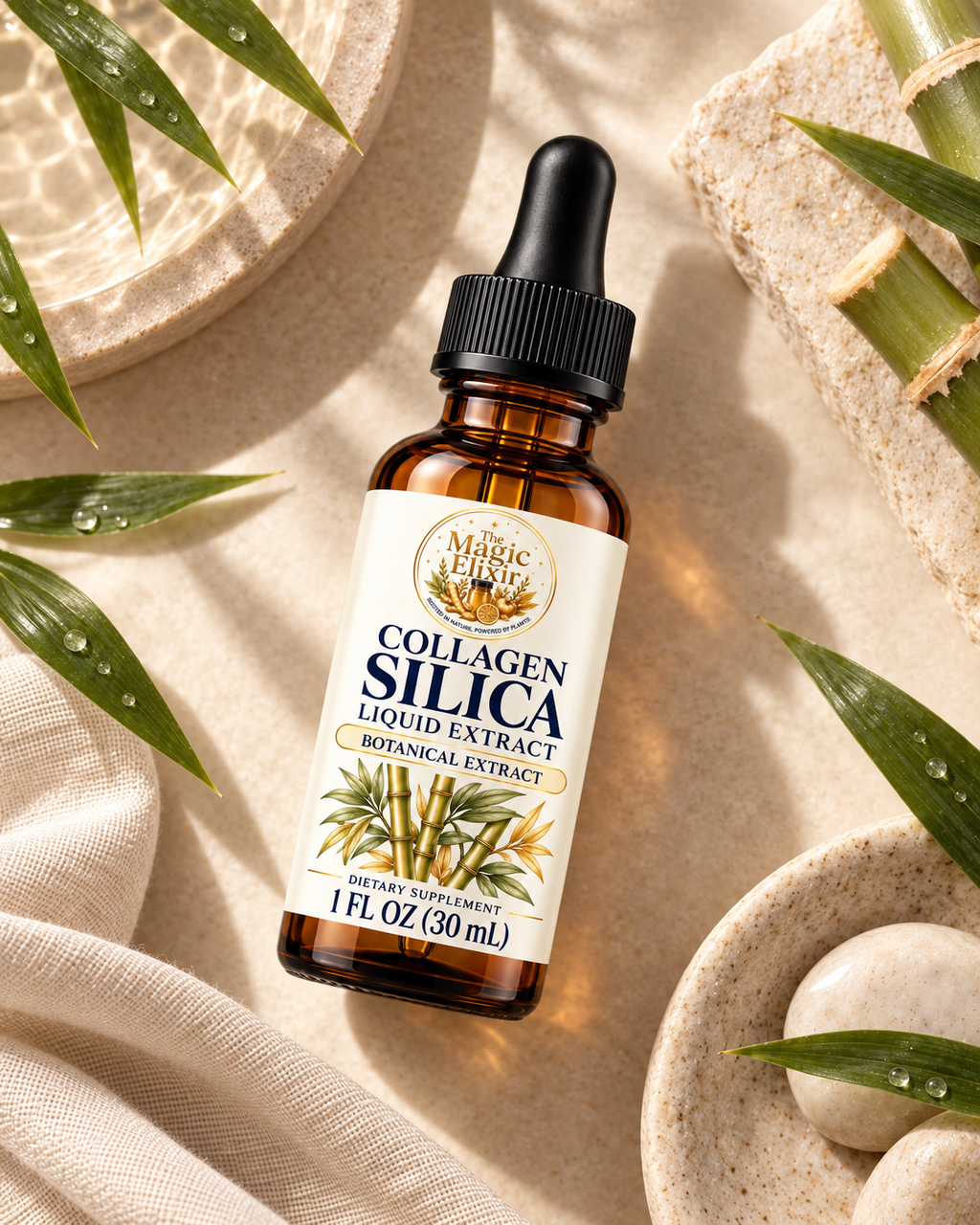 Collagen Silica Liquid Extract | Hair, Skin, Nails + Beauty Support