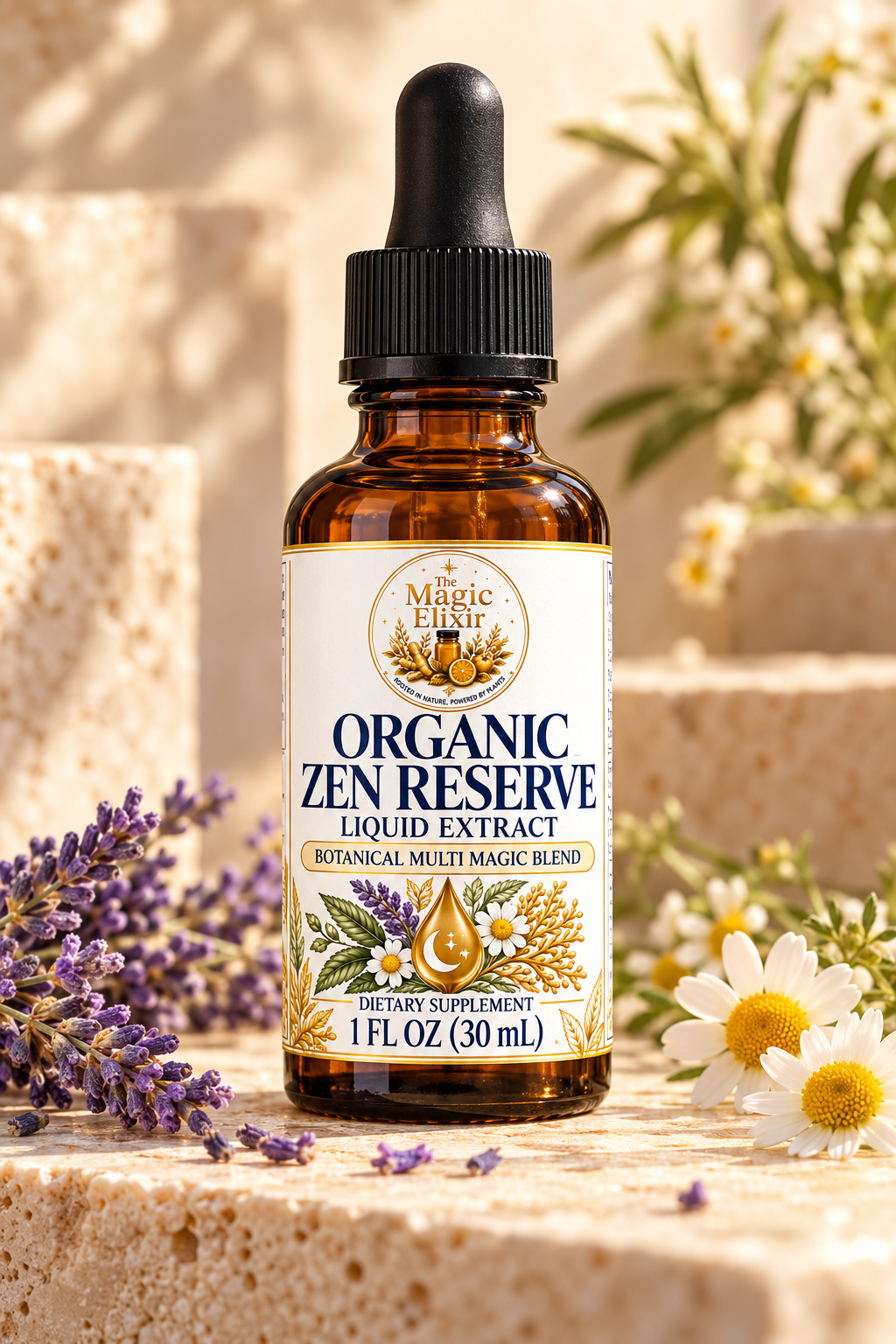 Organic Zen Reserve Liquid Extract | Calm, Relaxation + Sleep Support