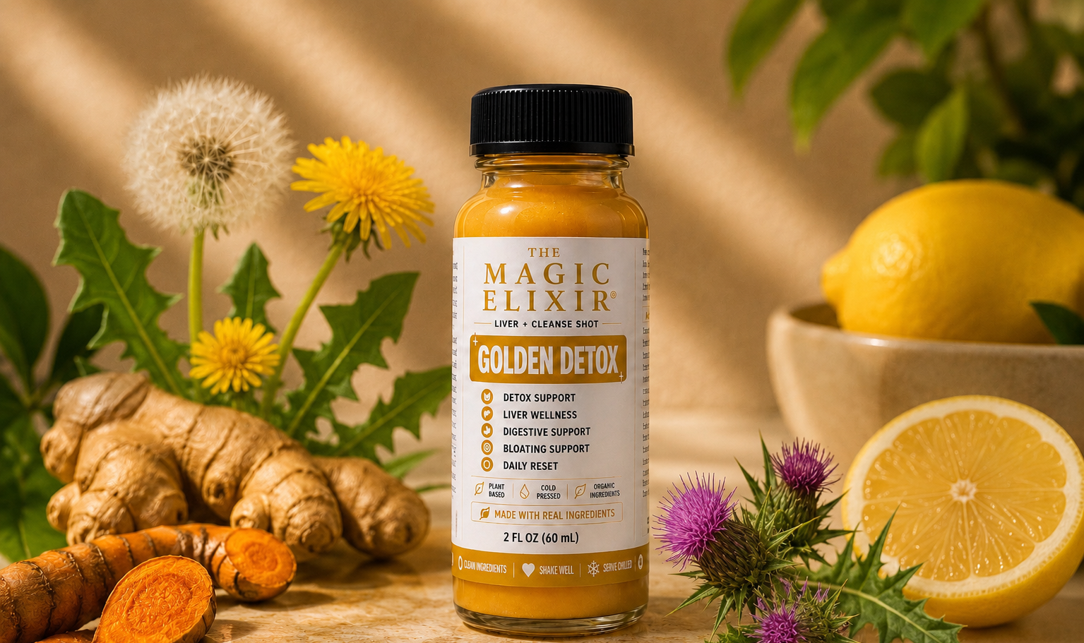 The Golden Detox Single Shot & Bundles